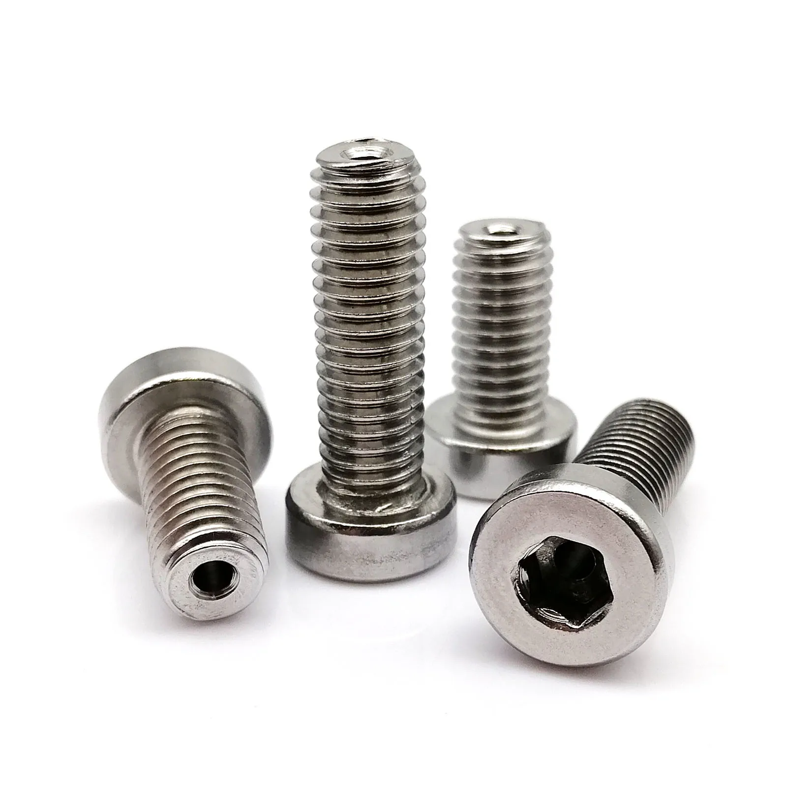 

M2.5 M3 to M12 304 A2-70 Stainless Steel Hollow Hole Air-out Pass Allen Hexagon Hex Socket Thin Low Profile Cap Head Screw Bolt