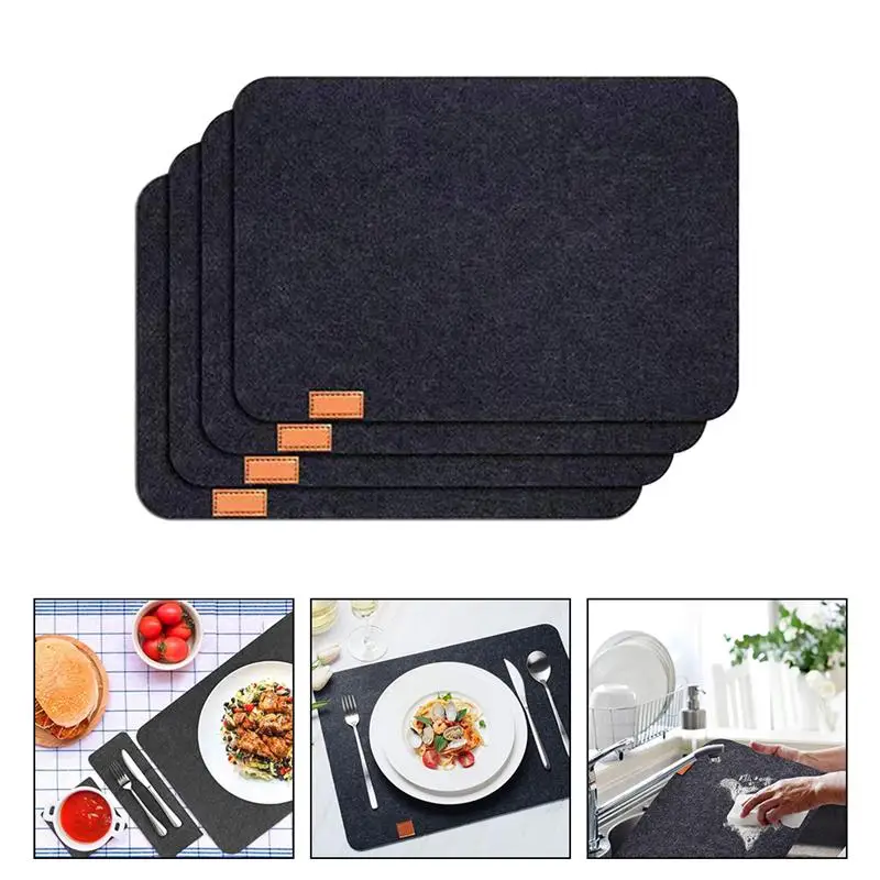1 Set Felt Placemat Felt Place Mat Western Placemat Non-slip Heat Insulation Placemat
1 Set Felt Placemat Felt Place Mat Western Placemat Non-slip Heat Insulation Placemat