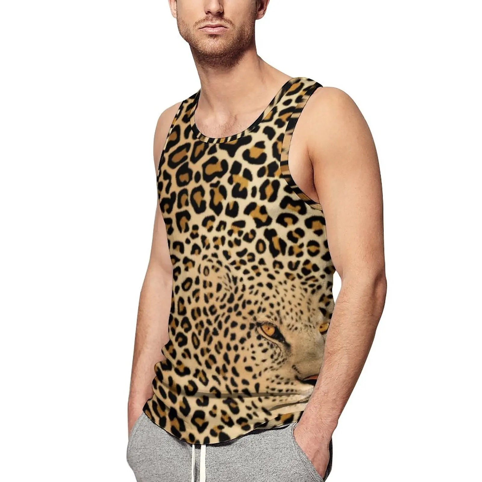 Cheetah Brown Daily Tank Top Hidden Leopard Graphic Bodybuilding Tops Males Graphic Trendy Sleeveless Shirts Plus Size
Cheetah Brown Daily Tank Top Hidden Leopard Graphic Bodybuilding Tops Males Graphic Trendy Sleeveless Shirts Plus Size