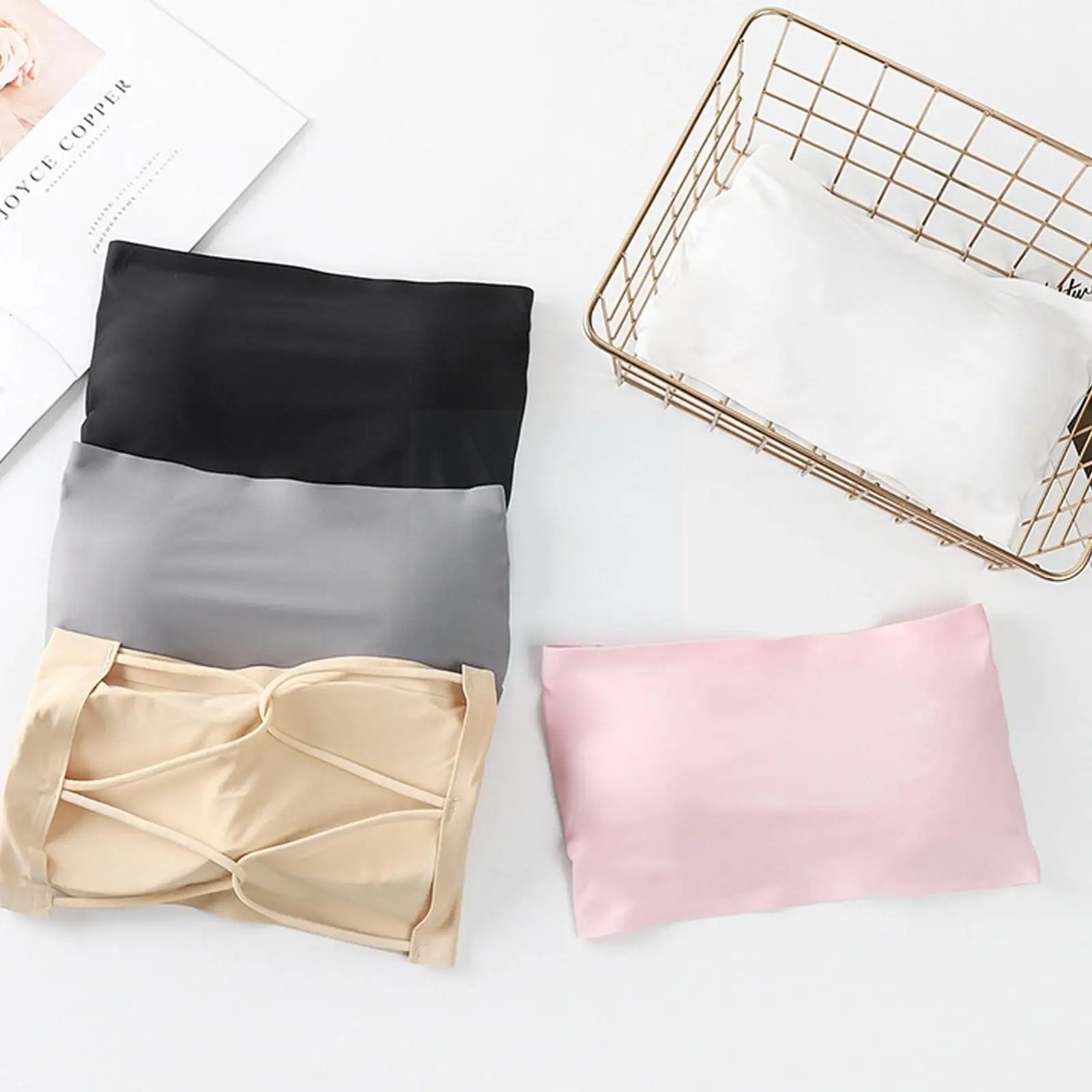 New Large Size Women's Tube Top Strapless Wrap Chest Removable Ladies Pad One Invisible Word Thin Summer Chest Underwear L0k9
New Large Size Women's Tube Top Strapless Wrap Chest Removable Ladies Pad One Invisible Word Thin Summer Chest Underwear L0k9