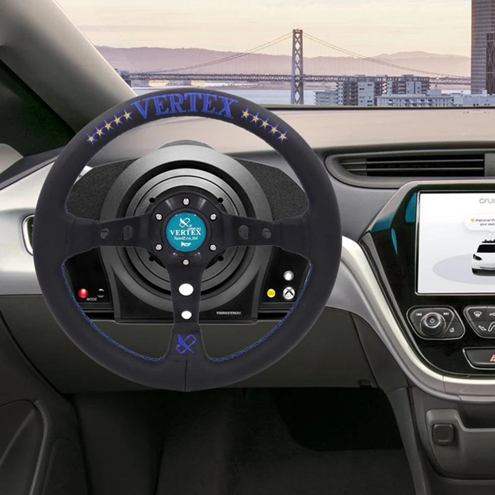 JDM 320 мм Vertex 10 звезд натуральная кожа глубокий кукурузный руль авто спортивный