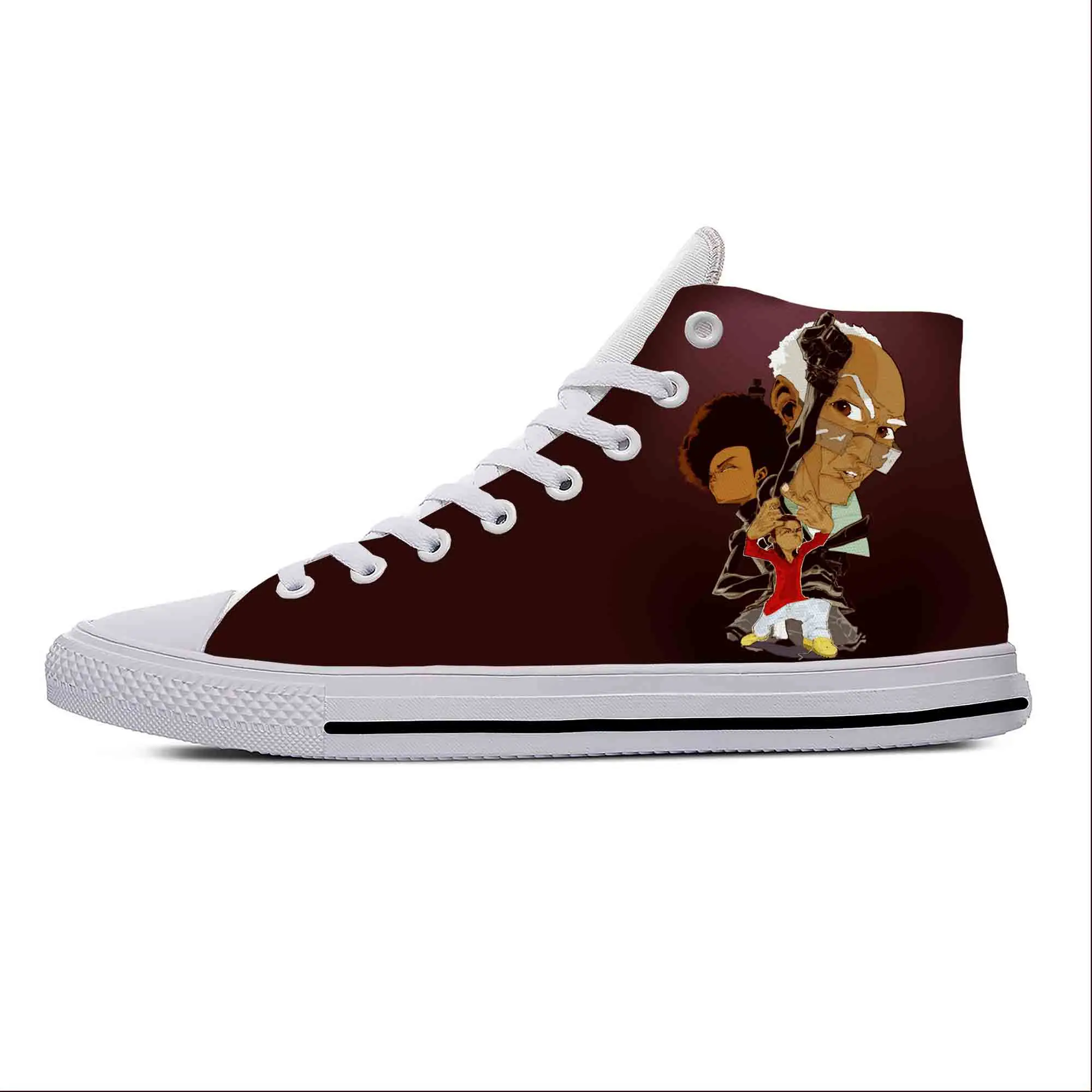 Hot Anime Manga Cartoon Boondocks Huey Riley Casual Shoes High Top Lightweight Breathable Men Women Sneakers Latest Board Shoes
Hot Anime Manga Cartoon Boondocks Huey Riley Casual Shoes High Top Lightweight Breathable Men Women Sneakers Latest Board Shoes