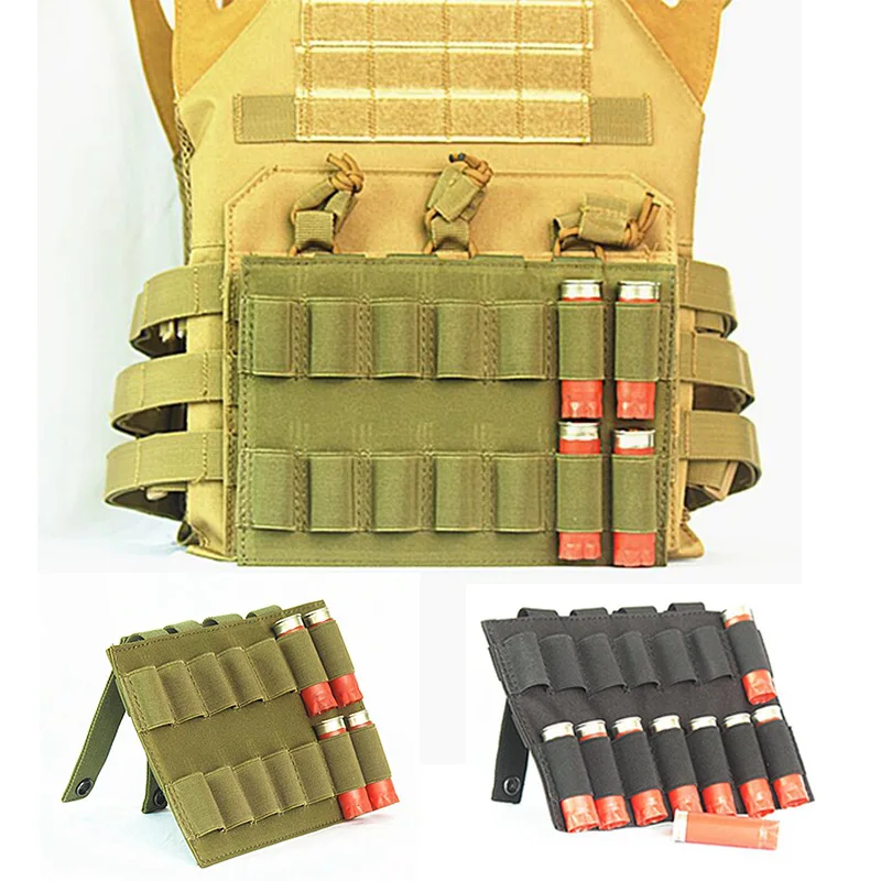 

Tactical Molle 14 Rounds 12 Gauge Cartridge Bullet Pouch Bag Airsoft Hunting Military Rifle Shotgun Ammo Shell Magazine Holder