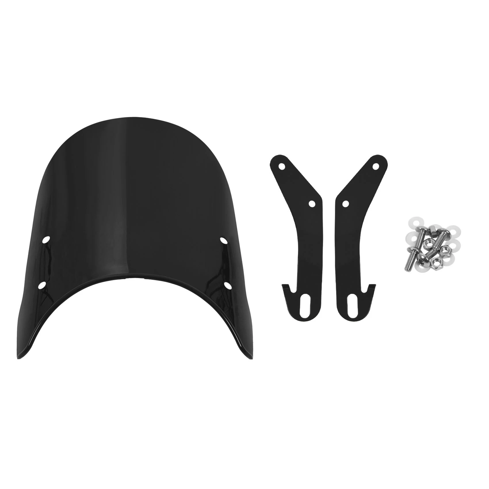 Motorcycle Headlight Fairing Windshield Windscreen Compatible for Triumph Bonneville 2001-2017,T100 2003-2017(Black)
Motorcycle Headlight Fairing Windshield Windscreen Compatible for Triumph Bonneville 2001-2017,T100 2003-2017(Black)