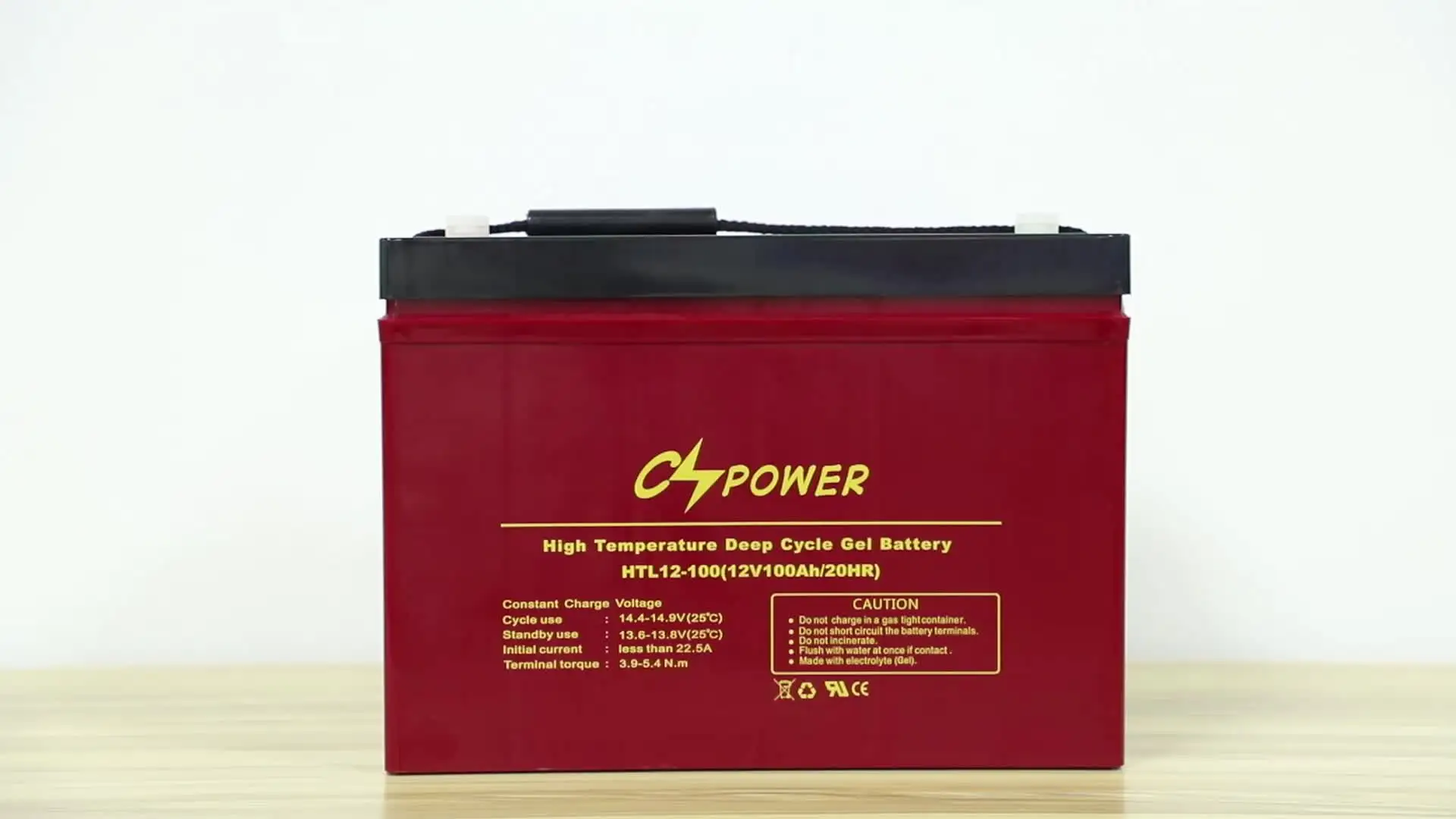 CSPOWER HTL12-100 высокотемпературная гелевая батарея глубокого цикла 12 в 100 ач для солнечной батареи
CSPOWER HTL12-100 высокотемпературная гелевая батарея глубокого цикла 12 в 100 ач для солнечной батареи