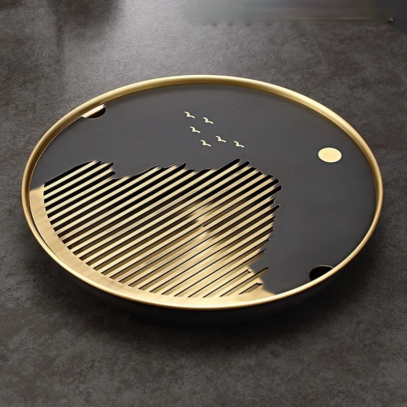 Chinese Metal Tea Tray Luxury Round Vintage Water Storage Tea Tray Tea Accessories Drain Creative Bandejas Tea Set Tools DI50CP
Chinese Metal Tea Tray Luxury Round Vintage Water Storage Tea Tray Tea Accessories Drain Creative Bandejas Tea Set Tools DI50CP