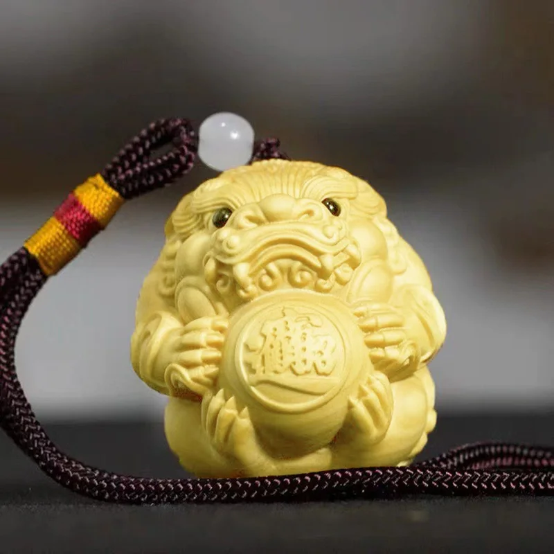 solid wood carving Lucky Pixiu Small pendant, Chinese mascot,Keychain, Backpack Ornament auspicious gift
solid wood carving Lucky Pixiu Small pendant, Chinese mascot,Keychain, Backpack Ornament auspicious gift