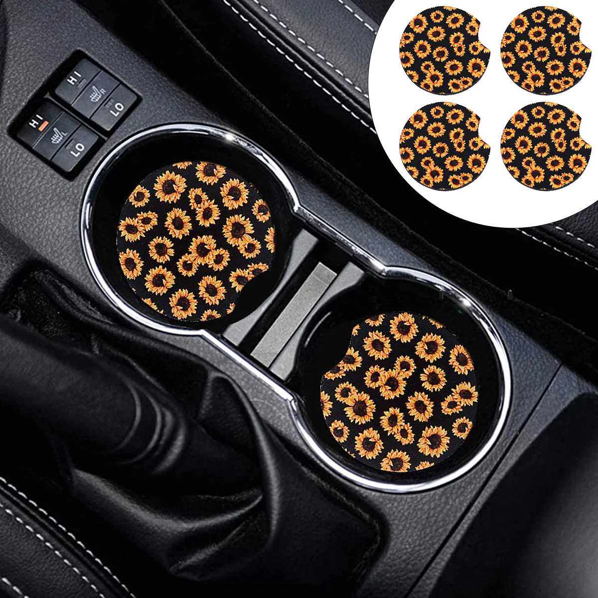 4pcs Coasters Cup Holder Interior Accessories Vehicle Cup Holder Coasters Sunflower Car Coasters
4pcs Coasters Cup Holder Interior Accessories Vehicle Cup Holder Coasters Sunflower Car Coasters