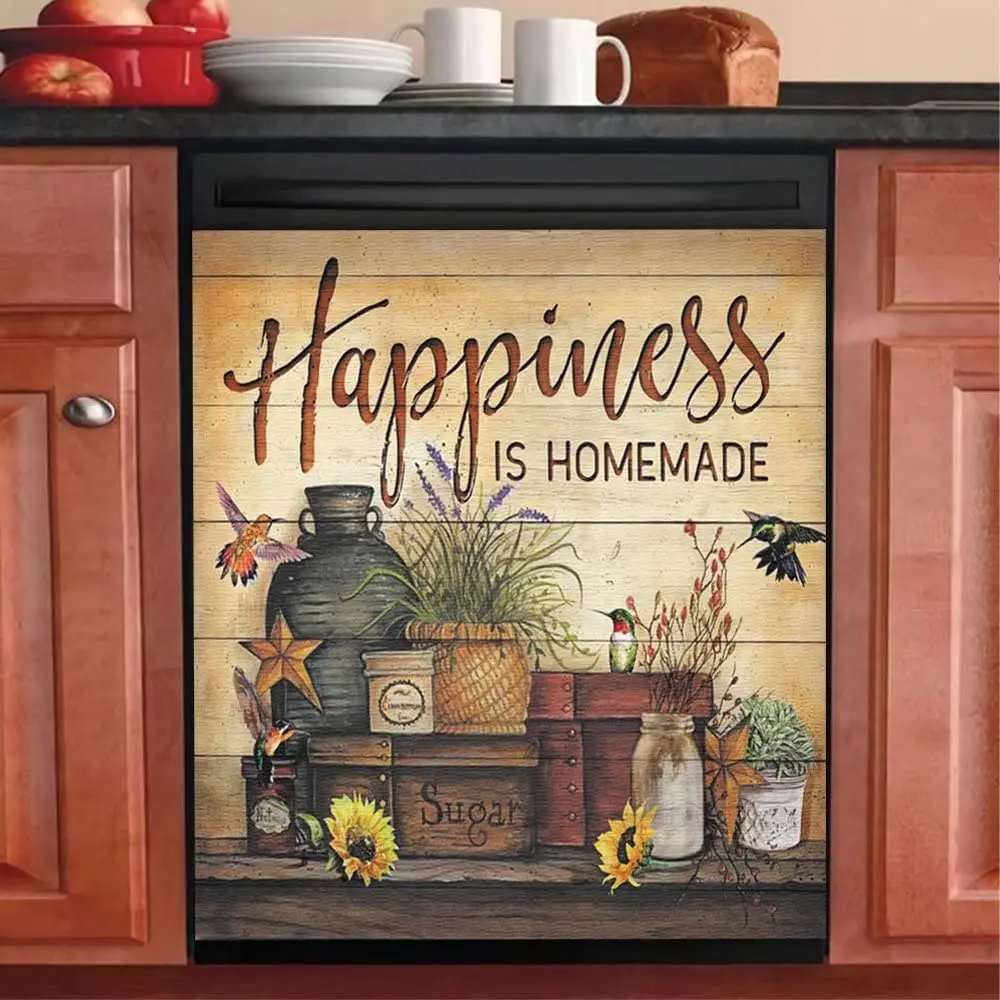 Happiness Home Magnet Dishwasher Door Front Cover,Bird Prin Barn Star Fridge Magnetic Decal,Kithen Decorative Refrigerator Magne
Happiness Home Magnet Dishwasher Door Front Cover,Bird Prin Barn Star Fridge Magnetic Decal,Kithen Decorative Refrigerator Magne