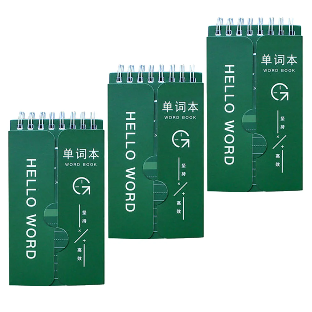 3 Pcs Word Book Pocket Notebook Creative Notepad Wired Vocabulary Students Supplies English Paper Diary Loose-leaf Shopping 
3 Pcs Word Book Pocket Notebook Creative Notepad Wired Vocabulary Students Supplies English Paper Diary Loose-leaf Shopping
