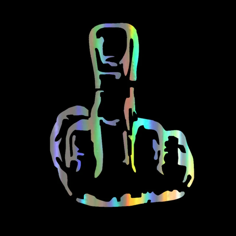 Funny Car Sticker 15*15cm Middle Finger Car Decal Reflective Laser Vinyl Car Sticker 3D JDM Car Styling Accessories
Funny Car Sticker 15*15cm Middle Finger Car Decal Reflective Laser Vinyl Car Sticker 3D JDM Car Styling Accessories