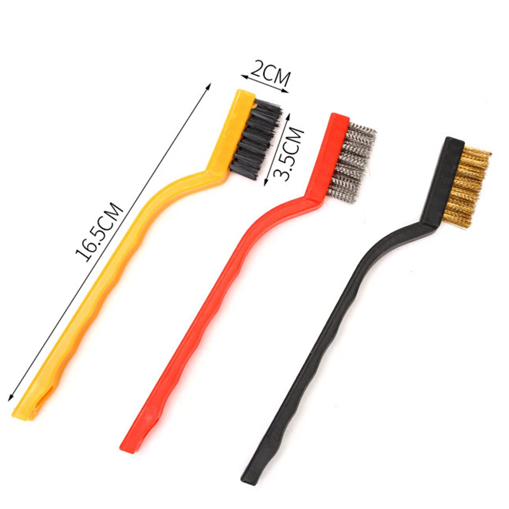 12 Pcs Wire Brush Set Brass Steel Nylon Mini Brushes 165mm Rust Paint Remover Cleaning Brush Household Polishing Removing Dust
12 Pcs Wire Brush Set Brass Steel Nylon Mini Brushes 165mm Rust Paint Remover Cleaning Brush Household Polishing Removing Dust