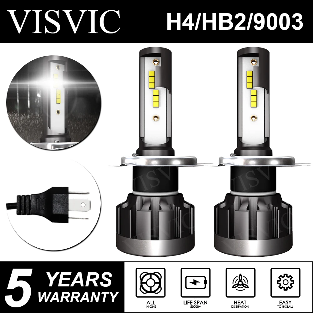 VISVIC H4 9003 LED Headlight Hi/Low Beam 6000K Bulb Motorcycle Fanless 10000LM L
VISVIC H4 9003 LED Headlight Hi/Low Beam 6000K Bulb Motorcycle Fanless 10000LM L