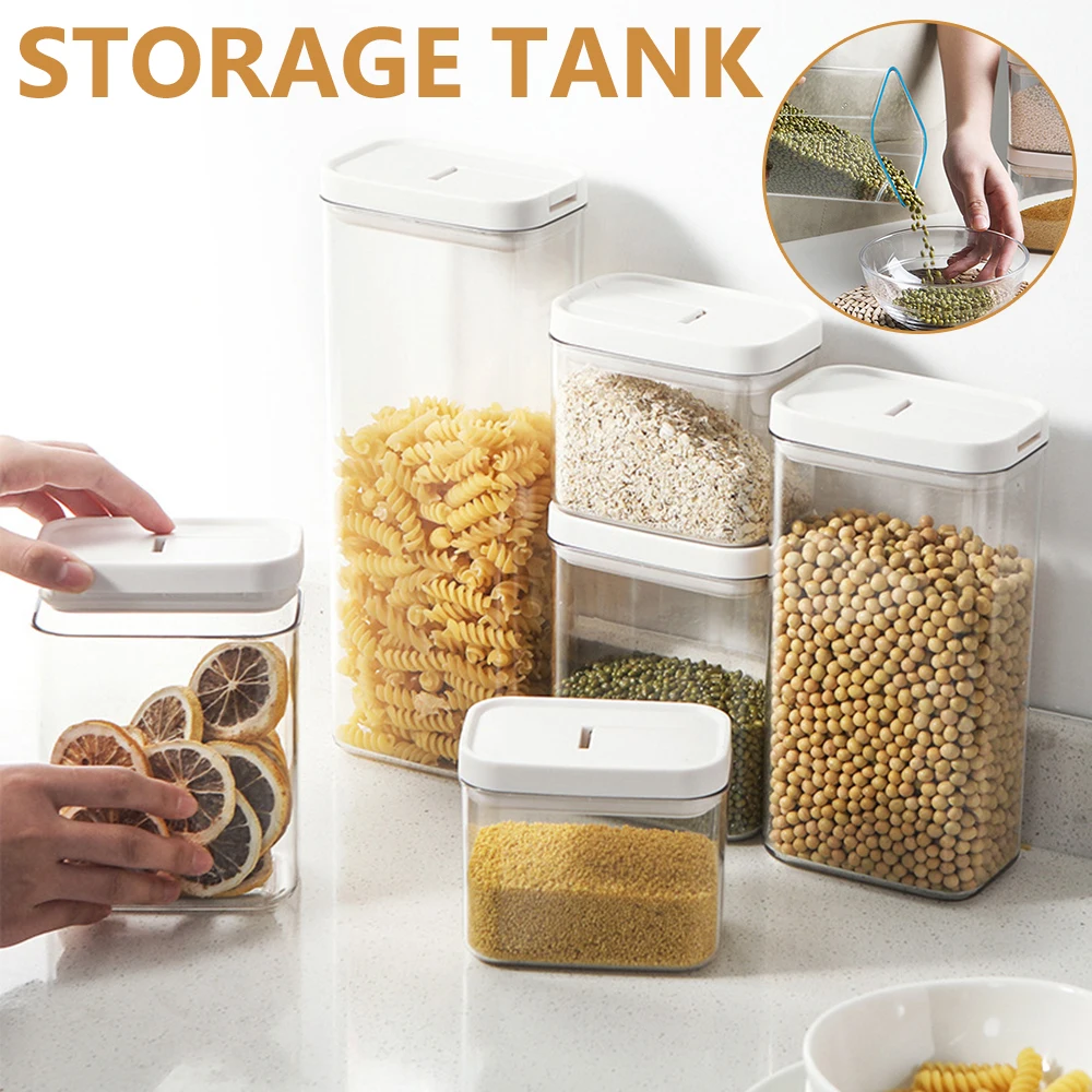 Transparent Airtight Food Storage Jars Bpa-free Plastic Kitchen Organizer Jars Spice Containers For Nuts Cereals & Dry Food Hun
Transparent Airtight Food Storage Jars Bpa-free Plastic Kitchen Organizer Jars Spice Containers For Nuts Cereals & Dry Food Hun
