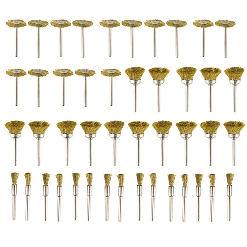 45Pcs/Set Copper Wire Wheel Brushes Rotary Tool Rust Removal Polishing Grinding Abrasive Brass Brush Wire Shank Electric Tool
45Pcs/Set Copper Wire Wheel Brushes Rotary Tool Rust Removal Polishing Grinding Abrasive Brass Brush Wire Shank Electric Tool