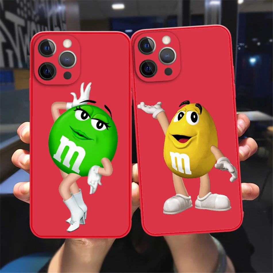 Cartoon M&M's chocolate beans liquid silicone case For iPhone 13 12 11 Pro Max X Xs Xr 8 7 Plus 13 Mini Chinese red Holder cover
Cartoon M&M's chocolate beans liquid silicone case For iPhone 13 12 11 Pro Max X Xs Xr 8 7 Plus 13 Mini Chinese red Holder cover