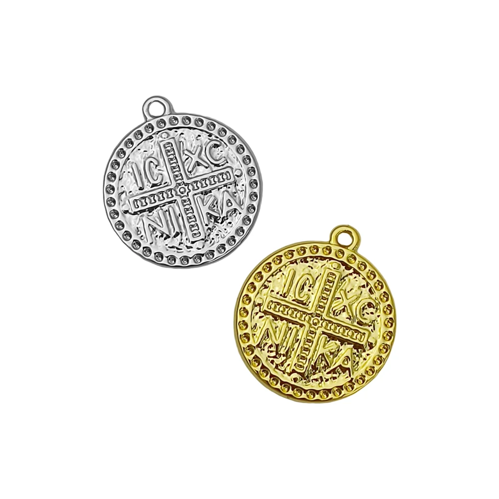 Vintage Round Cross Pendant Jesus Amulets Pendants Charms for Diy Necklace Keychains Religious Stainlesss Accessories Wholesale
Vintage Round Cross Pendant Jesus Amulets Pendants Charms for Diy Necklace Keychains Religious Stainlesss Accessories Wholesale