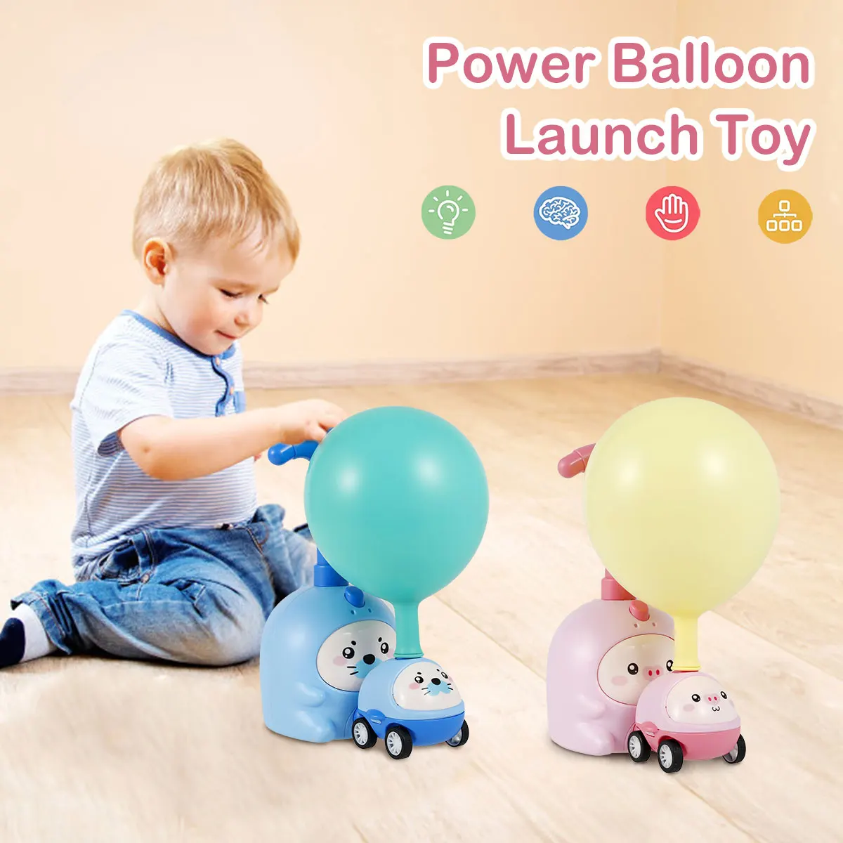 L Balloon Car Toys Cute Cartoon Balloon Powered Cars with Launch Tower Inertial Power Balloon Car Air Power Balloon Funny
L Balloon Car Toys Cute Cartoon Balloon Powered Cars with Launch Tower Inertial Power Balloon Car Air Power Balloon Funny