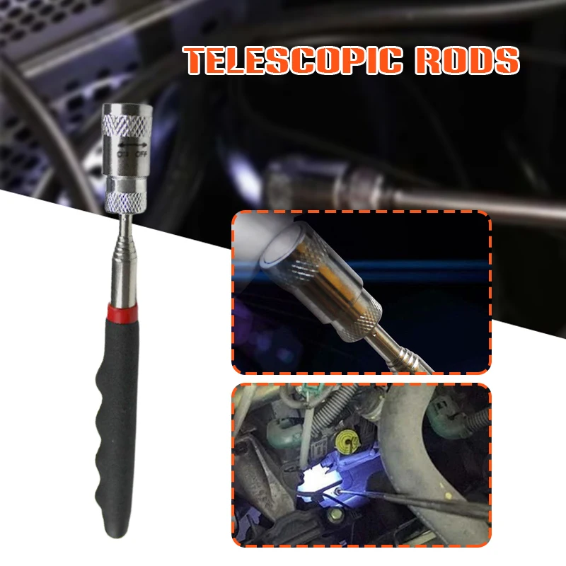 LED Retractable Magnetic Pickup Tool Grip Extendable Long Reach Pen Handy Tool for Picking Up Nuts LBE
LED Retractable Magnetic Pickup Tool Grip Extendable Long Reach Pen Handy Tool for Picking Up Nuts LBE