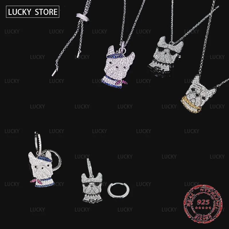 Fashion Sterling Silver S925 necklace, earrings, funny dog, luxury women's 1:1 Replica Jewelry Earring Set 
Fashion Sterling Silver S925 necklace, earrings, funny dog, luxury women's 1:1 Replica Jewelry Earring Set