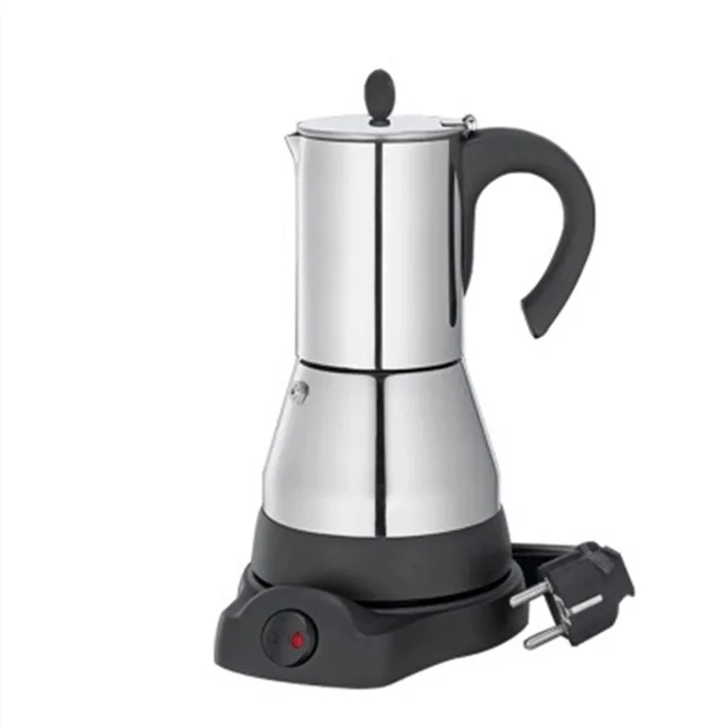 304 Stainless Steel Electric Geyser Moka Coffee Maker Mocha Moka pot Stovetop Filter Percolator гейзерная кофеварка для плиты
304 Stainless Steel Electric Geyser Moka Coffee Maker Mocha Moka pot Stovetop Filter Percolator гейзерная кофеварка для плиты