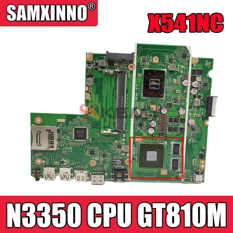 Материнская плата Akemy X541NC для ноутбука ASUS X541NC, оригинальная материнская плата процессора Celeron N3350 GT810M
Материнская плата Akemy X541NC для ноутбука ASUS X541NC, оригинальная материнская плата процессора Celeron N3350 GT810M