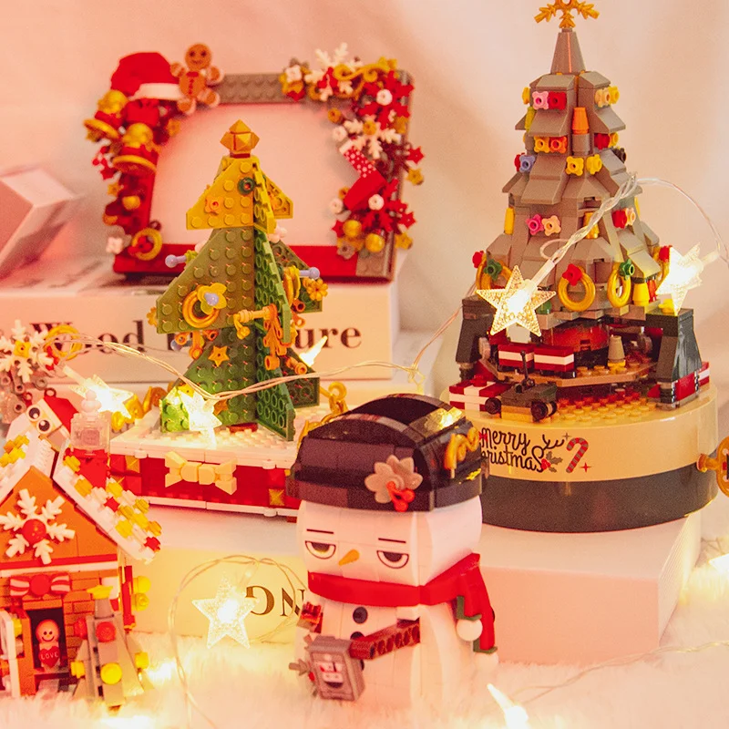 Creative Music Boxes Decoration Merry Christmas Lighting Tree Building Blocks Bricks Children Kids Christmas Santa Claus Gifts
Creative Music Boxes Decoration Merry Christmas Lighting Tree Building Blocks Bricks Children Kids Christmas Santa Claus Gifts