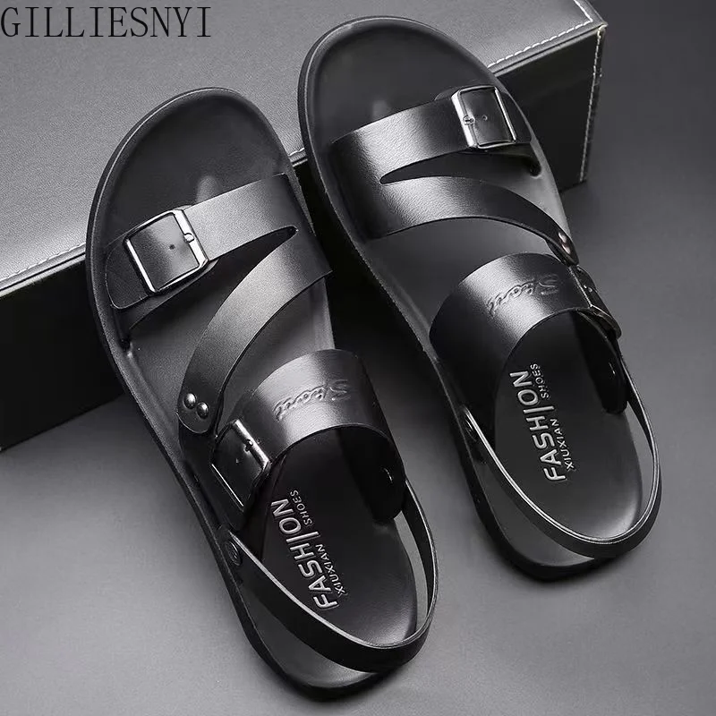 2022 New Men's Sandals Summer Casual Comfortable Two-Wear Barefoot Sandals Outdoor Walking Beach Male Slippers Pentoufle Homme
2022 New Men's Sandals Summer Casual Comfortable Two-Wear Barefoot Sandals Outdoor Walking Beach Male Slippers Pentoufle Homme