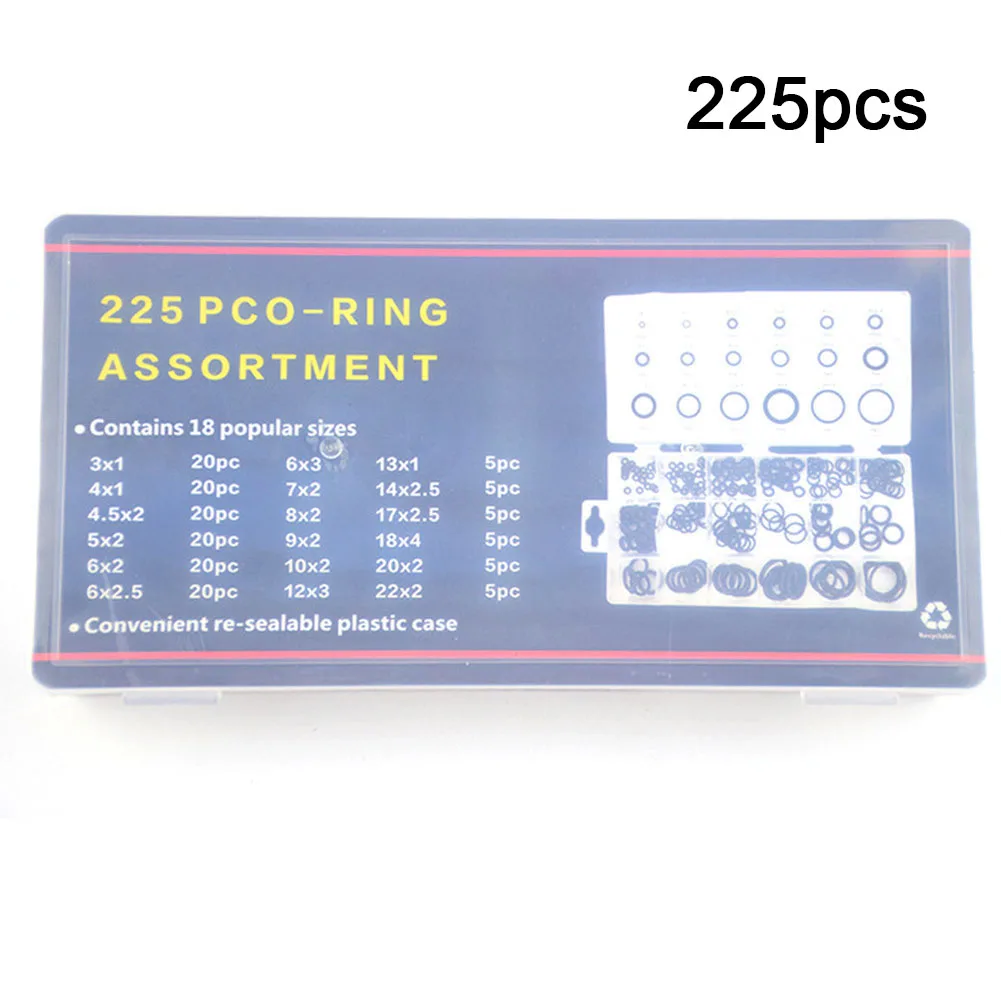 18 Sizes Rubber O-Ring Kit Car Accessory Car Doors Flat Gasket Gasoline Resistance O Ring Universal High Quality
18 Sizes Rubber O-Ring Kit Car Accessory Car Doors Flat Gasket Gasoline Resistance O Ring Universal High Quality