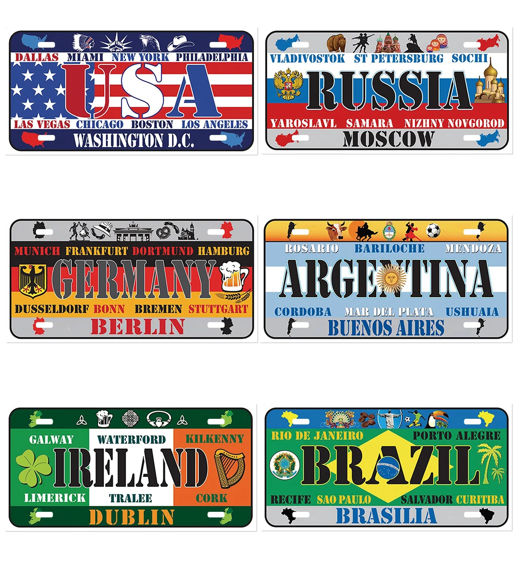 Countries National Flag Posters Plate Metal Tin Signs Bar Pub Home Restaurant Wall Hanging Picture Plaque Iron Craft Paintings
Countries National Flag Posters Plate Metal Tin Signs Bar Pub Home Restaurant Wall Hanging Picture Plaque Iron Craft Paintings
