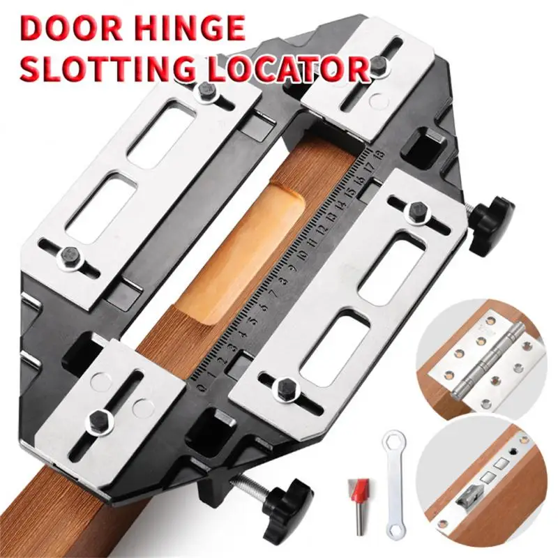 

Wooden Door Hinge Slotting Locator Hole Opener Gate Hinge Drill Bits Steel Wooden Door Lock Fixed Drilling Special Tools