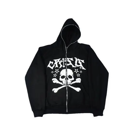 Толстовка с капюшоном на молнии в стиле хип-хоп
Толстовка с капюшоном на молнии в стиле хип-хоп