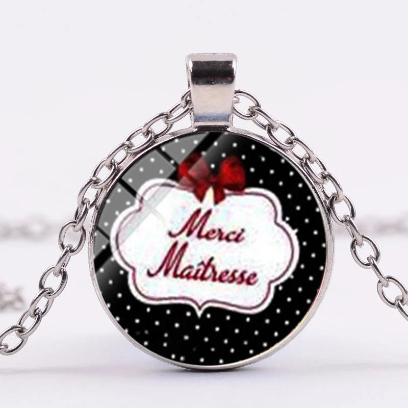 Fashion Sweet Style Merci Mistress Necklace Teacher Gift High Quality Glass Cabochon Pendant Chain Necklace Quote Jewelry
Fashion Sweet Style Merci Mistress Necklace Teacher Gift High Quality Glass Cabochon Pendant Chain Necklace Quote Jewelry