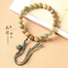 Literature and Art Fan Dunhuang Gradient Bodhi Natural Literature Play Hand String Wrist Personality Rope Rosary High-grade Gift