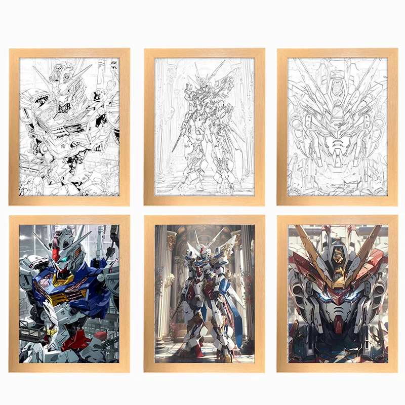 BANDAI Wireless Anime GUNDAM Action Figure Model LED Painting Desk Decor Three Types Light Kawaii Birthday Halloween Gift Toy
BANDAI Wireless Anime GUNDAM Action Figure Model LED Painting Desk Decor Three Types Light Kawaii Birthday Halloween Gift Toy