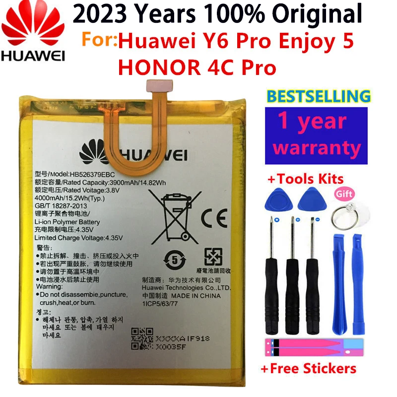 Оригинальный аккумулятор Hua Wei HB526379EBC 4000 мАч для Huawei Honor 4C Pro / Y6 PRO для Huawei Enjoy 5 TIT-AL00 CL10 аккумулятор + Инструменты
Оригинальный аккумулятор Hua Wei HB526379EBC 4000 мАч для Huawei Honor 4C Pro / Y6 PRO для Huawei Enjoy 5 TIT-AL00 CL10 аккумулятор + Инструменты