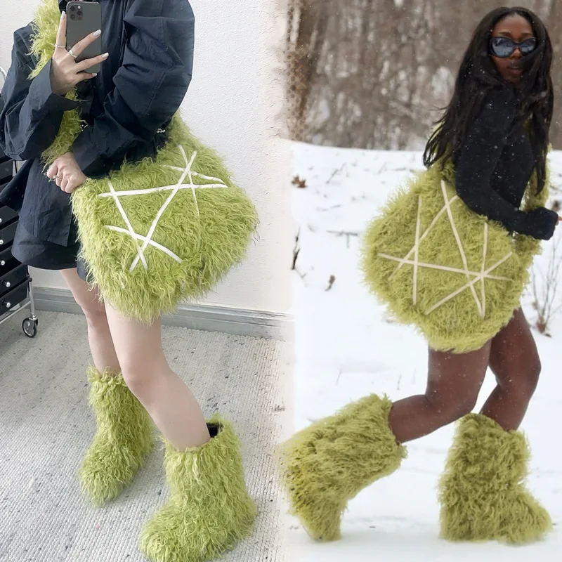 Punk Women's Set Tote Bag & Snow Boots Winter 2023 Fur Boots Beach Sheep Plush New Sweet Cool Street Style
Punk Women's Set Tote Bag & Snow Boots Winter 2023 Fur Boots Beach Sheep Plush New Sweet Cool Street Style