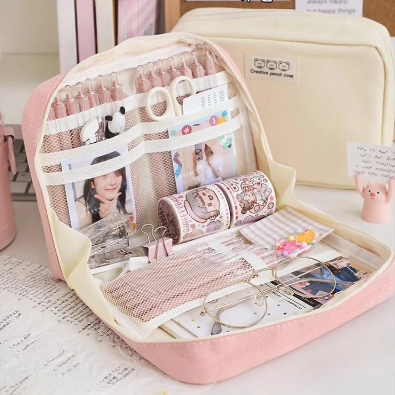 Student Large Capacity Pencil Bag Aesthetic School Pencil Box Korean Stationery Pen Case Zipper Pencil Pouch School Supplies
Student Large Capacity Pencil Bag Aesthetic School Pencil Box Korean Stationery Pen Case Zipper Pencil Pouch School Supplies