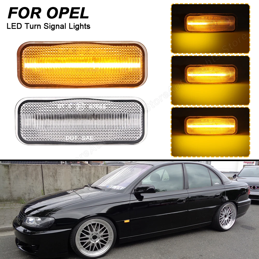 For Opel/Vauxhall Omega B 1994-2003 Dynamic LED Side Marker Light Pure Amber 2PCS Sequential Turn Signal Indicator Blinker Lamps
For Opel/Vauxhall Omega B 1994-2003 Dynamic LED Side Marker Light Pure Amber 2PCS Sequential Turn Signal Indicator Blinker Lamps