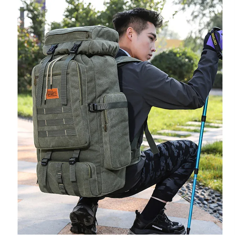 80 Liters Large Capacity Storage Bag Waterproof Shock Absorption Tactics Combat Rucksack Outdoor Mountaineering Travel Backpack
80 Liters Large Capacity Storage Bag Waterproof Shock Absorption Tactics Combat Rucksack Outdoor Mountaineering Travel Backpack