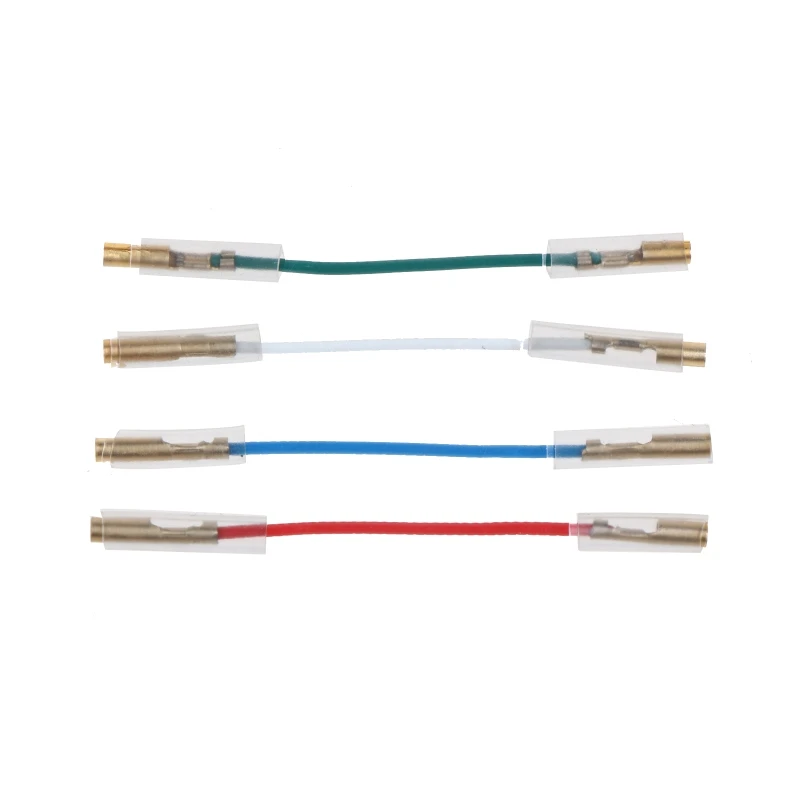 Universal Silver Leads Wires Header Wire Cable for 1.2-1.3mm Pins Turntable Phono Headshell Tonearm 4 Pieces/set
Universal Silver Leads Wires Header Wire Cable for 1.2-1.3mm Pins Turntable Phono Headshell Tonearm 4 Pieces/set