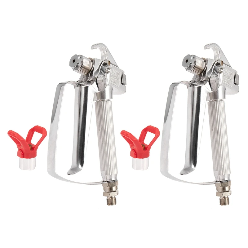 2X 3600PSI Airless Paint Spray Gun with Nozzle Guard for Wagner Titan Pump Sprayer and Airless Spraying Machine
2X 3600PSI Airless Paint Spray Gun with Nozzle Guard for Wagner Titan Pump Sprayer and Airless Spraying Machine
