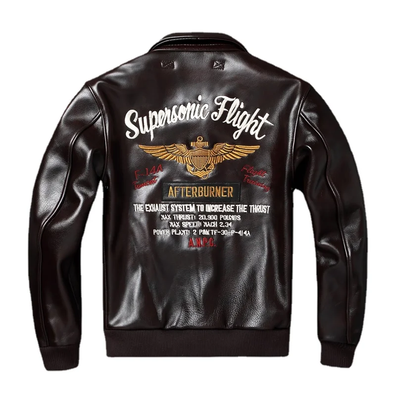 Flight Waxed Jacket Coat Cow Cowhide Genuine Force Bomber Jackets Oil Mens Air Aviator Men Leather Autumn Leather Embroidery
Flight Waxed Jacket Coat Cow Cowhide Genuine Force Bomber Jackets Oil Mens Air Aviator Men Leather Autumn Leather Embroidery