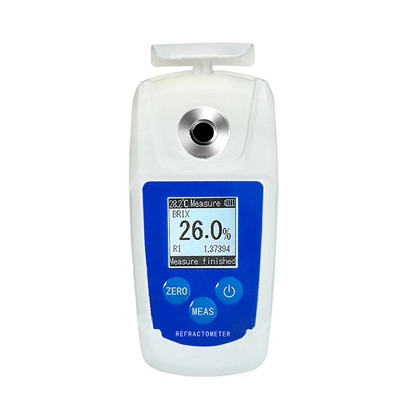 Sugar Meter Refractometer Digital Fruit Sugar Meter Juice Drinks Measuring Range 0-55%
Sugar Meter Refractometer Digital Fruit Sugar Meter Juice Drinks Measuring Range 0-55%