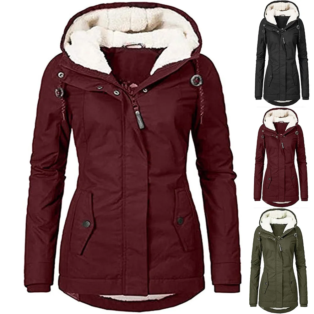 2022 Autumn and Winter New Women's Jacket Solid Color Stitching Pocket Zipper Long Sleeve Fleece Jacket Women
2022 Autumn and Winter New Women's Jacket Solid Color Stitching Pocket Zipper Long Sleeve Fleece Jacket Women