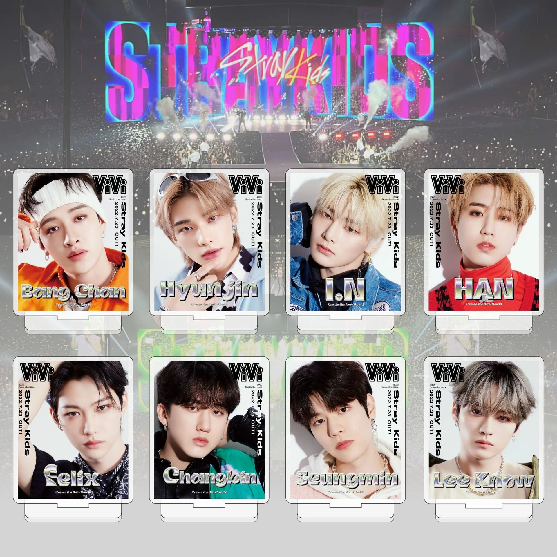 KPOP New Boys Group Stray Kids Magazine New Acrylic Double Sided Stand Table Display Stand Ornament Stationery Set Fan Gifts I.N
KPOP New Boys Group Stray Kids Magazine New Acrylic Double Sided Stand Table Display Stand Ornament Stationery Set Fan Gifts I.N