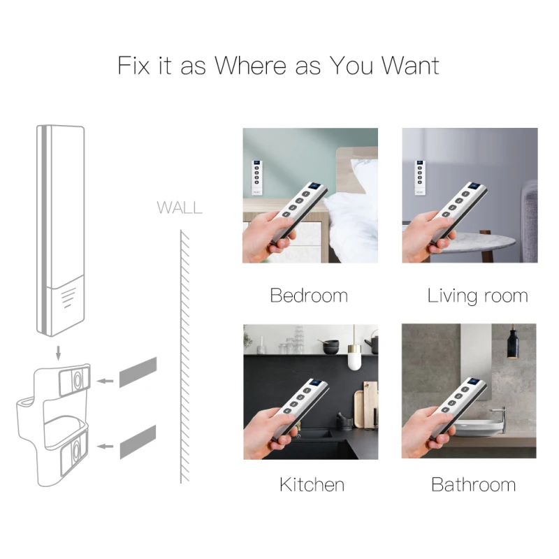 Tuya Smart Home Automation Portable 4 Gang Zigbee Wireless Scene Switch Smart Life Remote Control Switch
Tuya Smart Home Automation Portable 4 Gang Zigbee Wireless Scene Switch Smart Life Remote Control Switch