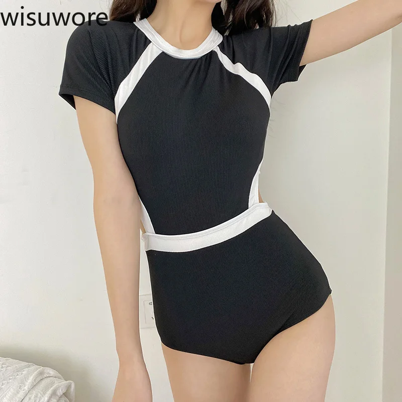 Wisuwore Women Swimwear Dress One Pieces Suit Backless Monokini Sports Swimsuit School Solid Bathing Suit Sexy Beachwear 2023
Wisuwore Women Swimwear Dress One Pieces Suit Backless Monokini Sports Swimsuit School Solid Bathing Suit Sexy Beachwear 2023