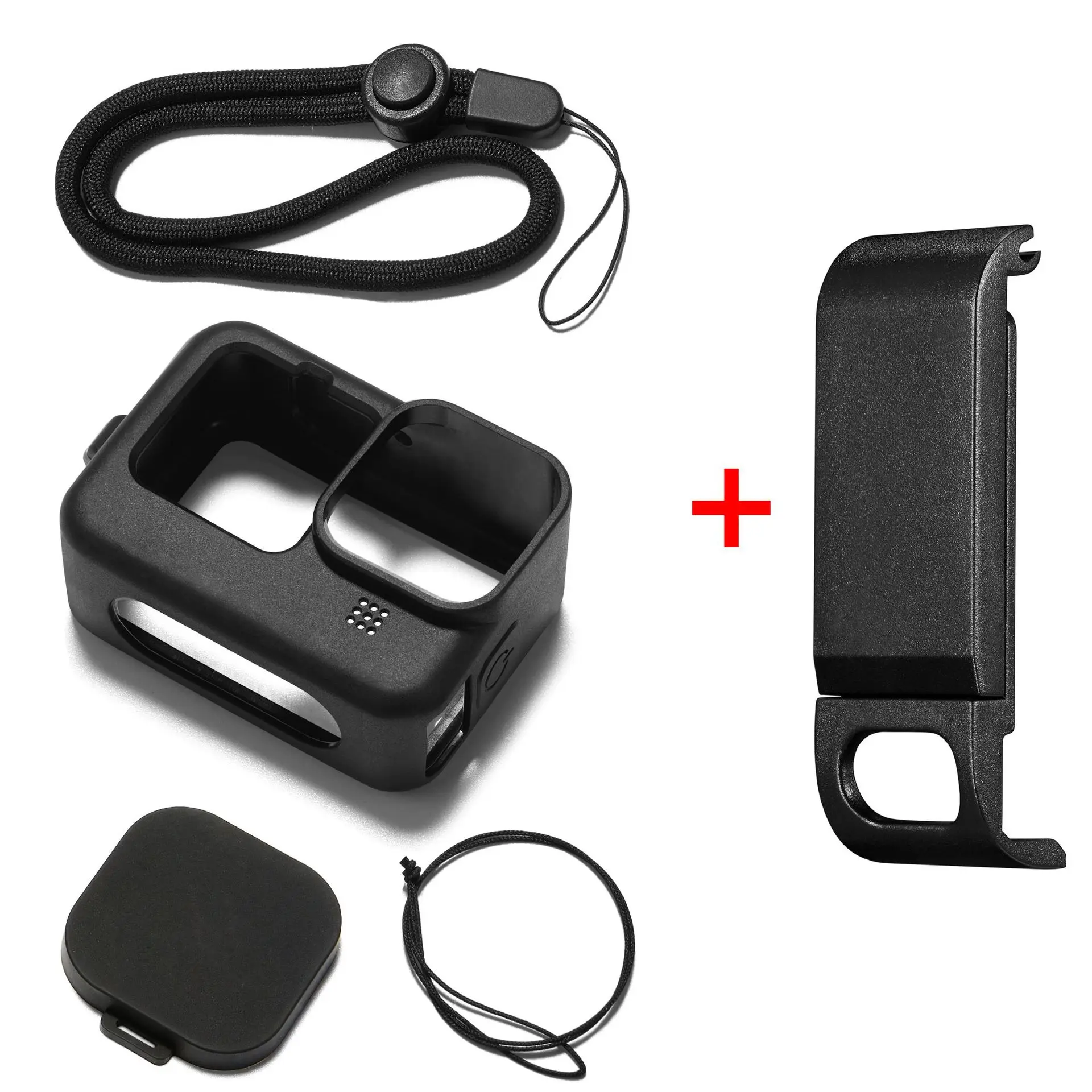 

New Silicone Case for GoPro Hero 10 9 Black Protective Film Lens Cap Cover For Gopro10 9 Lens Cover Protector