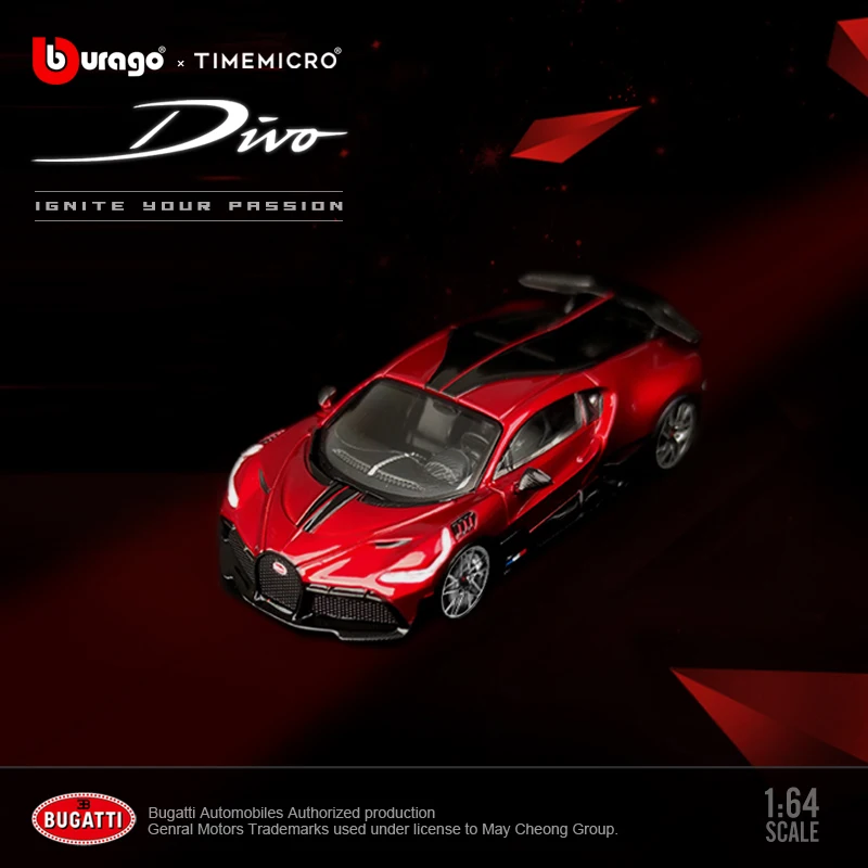 Time Micro & Bburago 1:64 Model Car Buga DIVO Alloy Die-Cast Running Vehicle-Metal Red
Time Micro & Bburago 1:64 Model Car Buga DIVO Alloy Die-Cast Running Vehicle-Metal Red